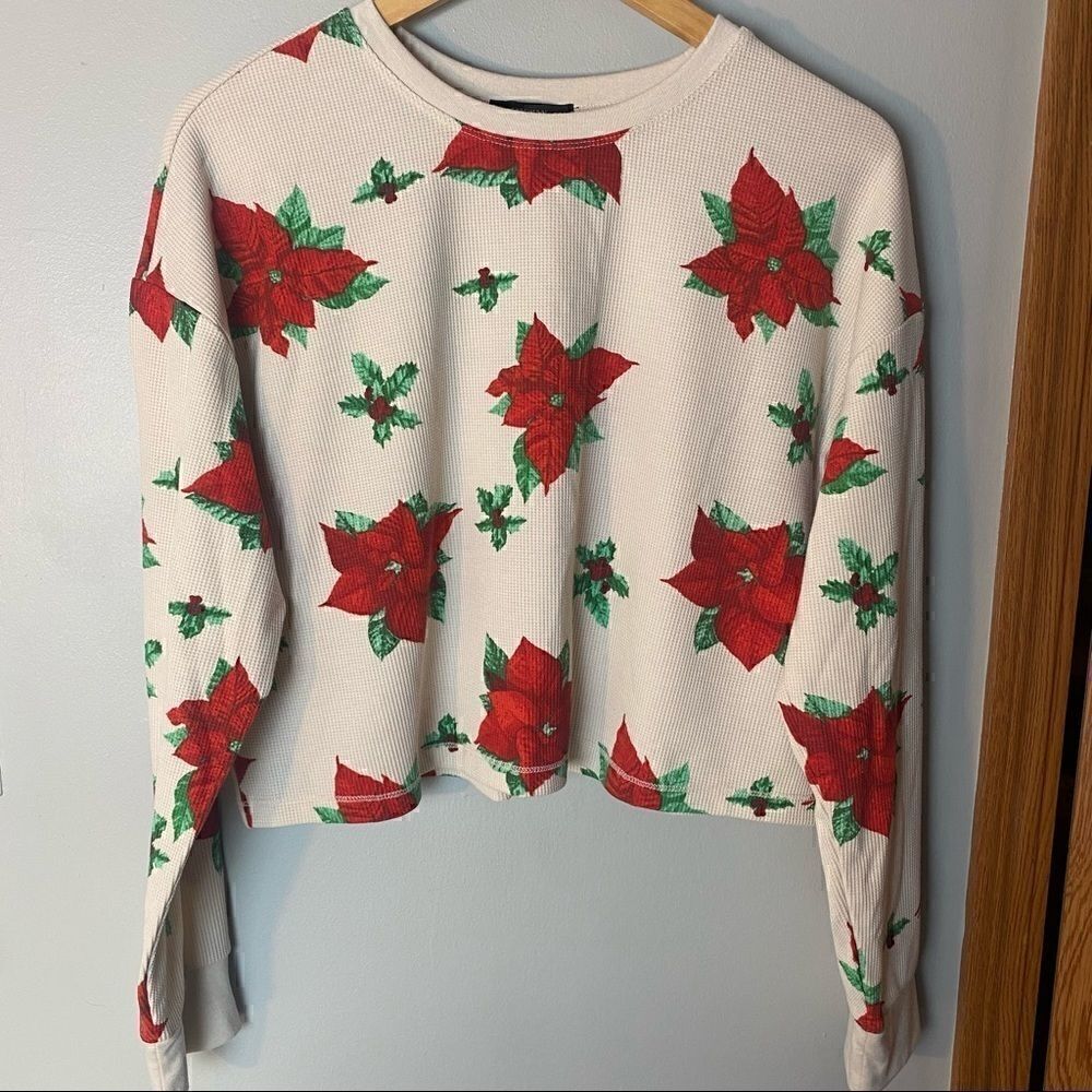Forever 21 floral long sleeve top
